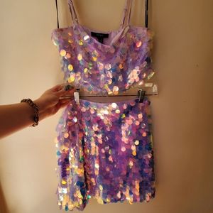 Lavender sequin sparkle set